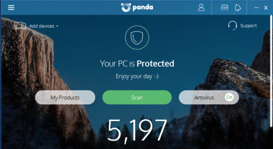 Screenshot 1 for Panda Free Antivirus