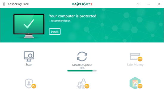 Screenshot 1 for Kaspersky Free Antivirus