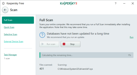 Screenshot 2 for Kaspersky Free Antivirus