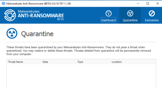 Screenshot 2 for Malwarebytes Anti-Ransomware