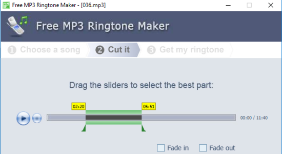 Screenshot 2 for Free MP3 Ringtone Maker