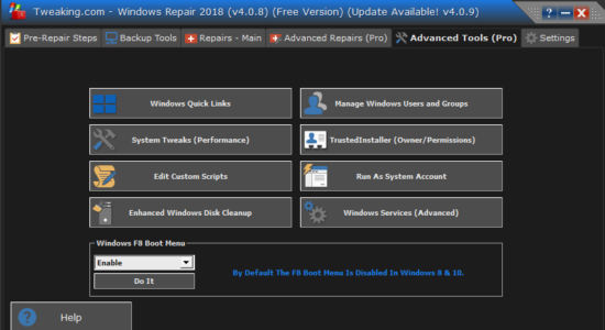 Screenshot 2 for Tweaking.com – Windows Repair