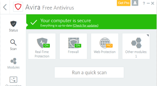Screenshot 2 for Avira Free Security Suite