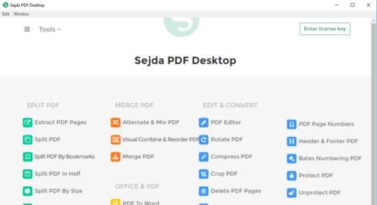 Screenshot 1 for Sejda PDF Desktop