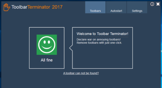 Screenshot 1 for ToolbarTerminator