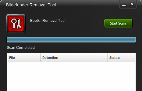 Screenshot 1 for Bitdefender Rootkit Remover