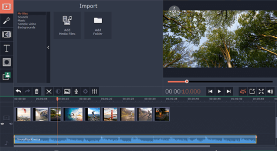 Screenshot 1 for Movavi 360 Video Editor