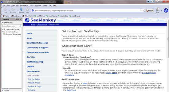 Screenshot 1 for SeaMonkey