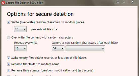 Screenshot 2 for Secure File Deleter