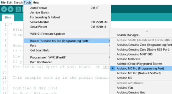 Screenshot 1 for Arduino IDE