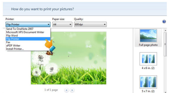 Screenshot 1 for Flip Printer
