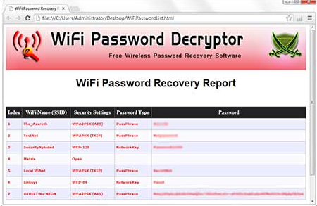 Screenshot 2 for WiFi Password Decryptor