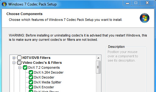 Screenshot 2 for Windows 7 Codec Pack