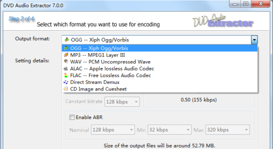 Screenshot 2 for DVD Audio Extractor