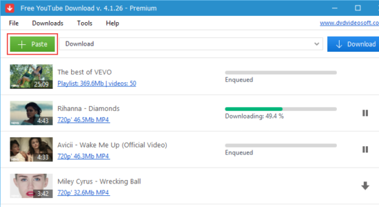 Screenshot 2 for DVDVideoSoft Free YouTube Download