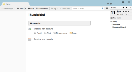 Screenshot 1 for Mozilla Thunderbird