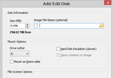 Screenshot 2 for SoftPerfect RAM Disk
