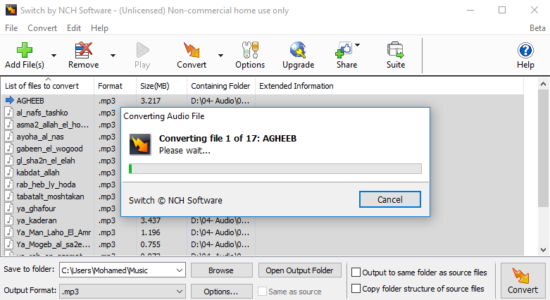 Screenshot 2 for Switch Sound File Converter
