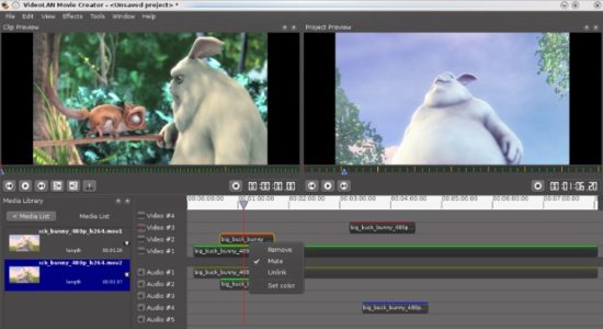 Screenshot 1 for VideoLAN Movie Creator (VLMC)