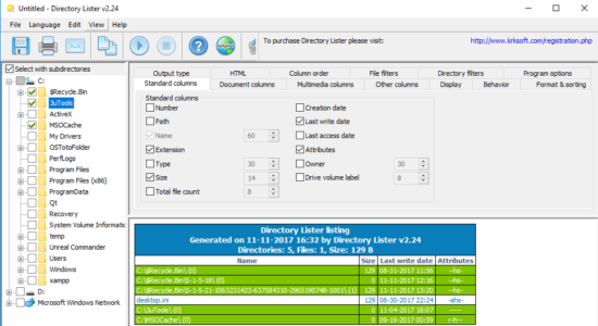 Screenshot 1 for Directory Lister