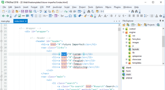 Screenshot 1 for HTMLPad