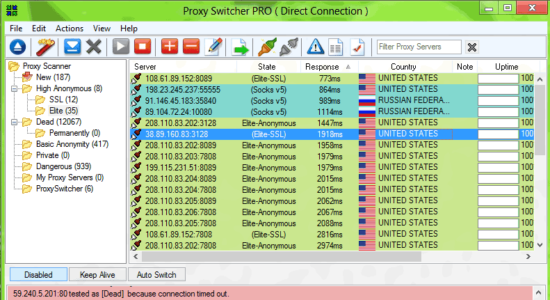 Screenshot 1 for Proxy Switcher