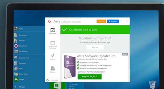 Screenshot 1 for Avira Software Updater