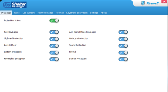 Screenshot 1 for SpyShelter Firewall