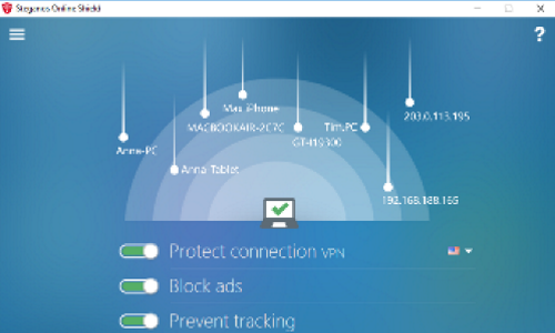 Screenshot 1 for Steganos Online Shield VPN