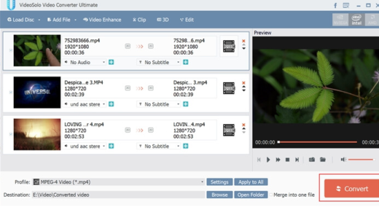 Screenshot 1 for VideoSolo Video Converter Ultimate