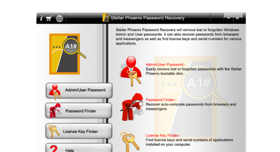 Screenshot 1 for Stellar Password Recovery