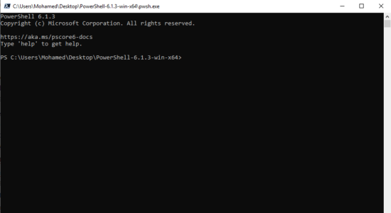 Screenshot 1 for Windows PowerShell