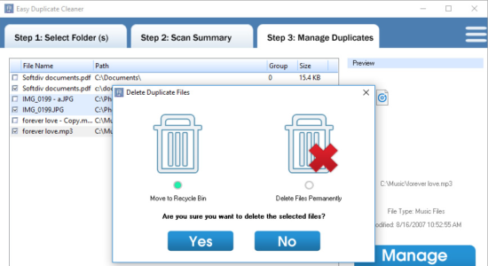 Screenshot 2 for Easy Duplicate Cleaner