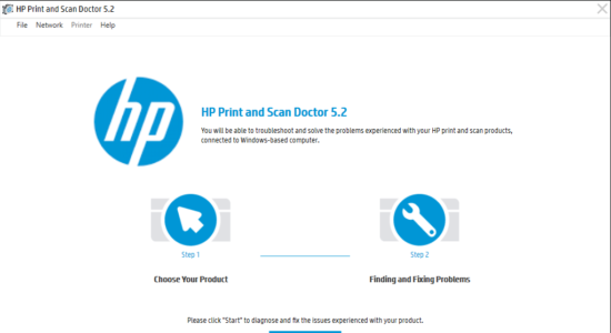 Screenshot 1 for HP Print and Scan Doctor