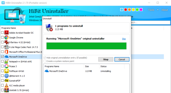 Screenshot 2 for HiBit Uninstaller