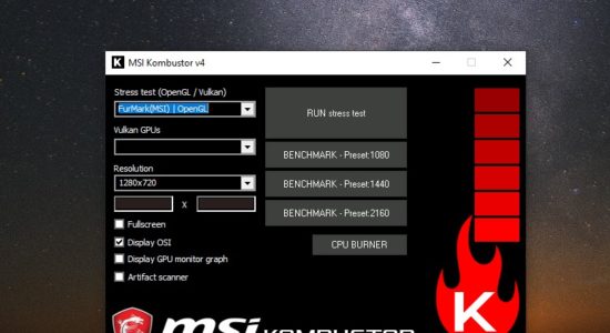 Screenshot 1 for MSI Kombustor