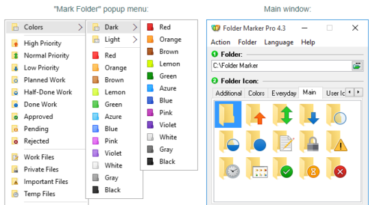 Screenshot 1 for Folder Marker