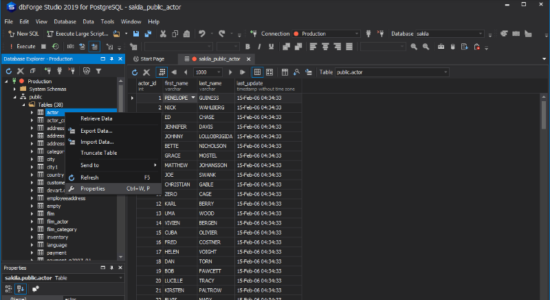 Screenshot 2 for dbForge Studio for PostgreSQL