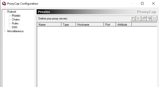 Screenshot 1 for ProxyCap