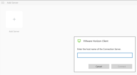 Screenshot 1 for VMware Horizon Client